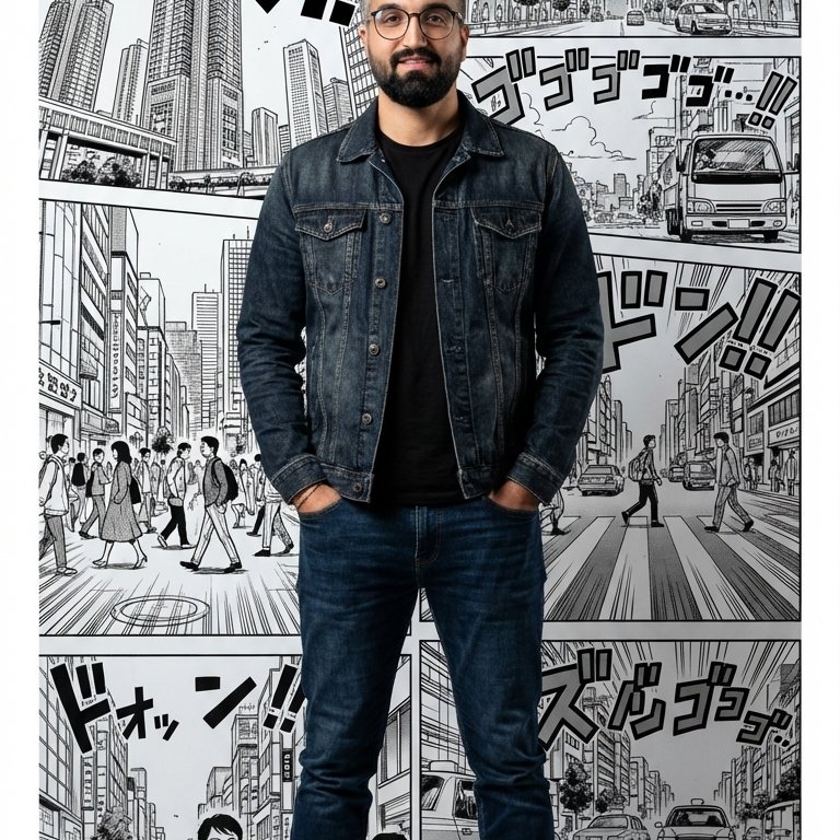 Hyper-Realistic You in a Manga Comic World example 2