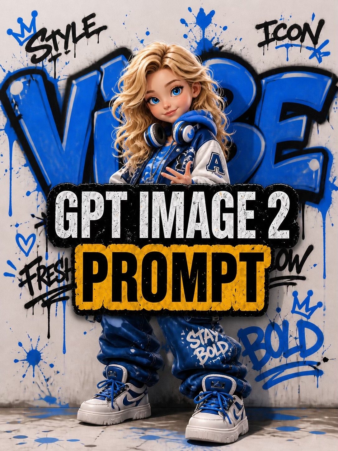 Urban Graffiti 3D Character — Streetwear Toy example 2