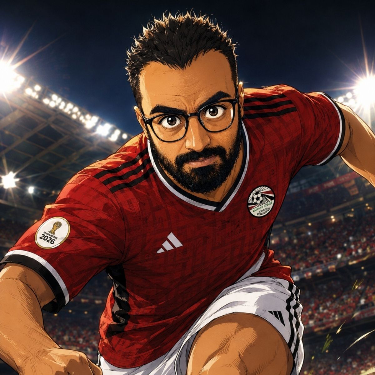 Egypt 2026 World Cup – Captain Majid Anime Transformation example 1