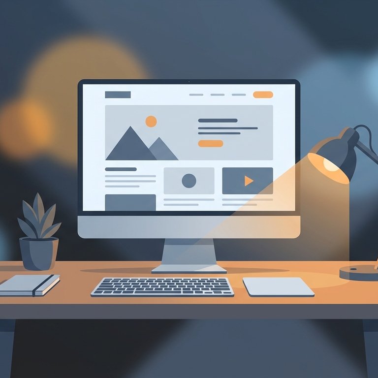 Website Studio Mockup — Show Your Site on a Pro Display Scene example 1