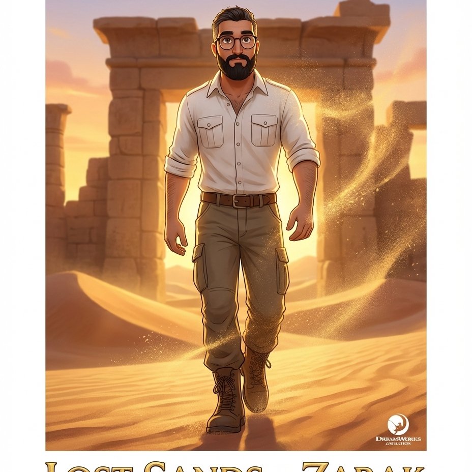 DreamWorks Desert Adventure Animation from Your Selfie example 3