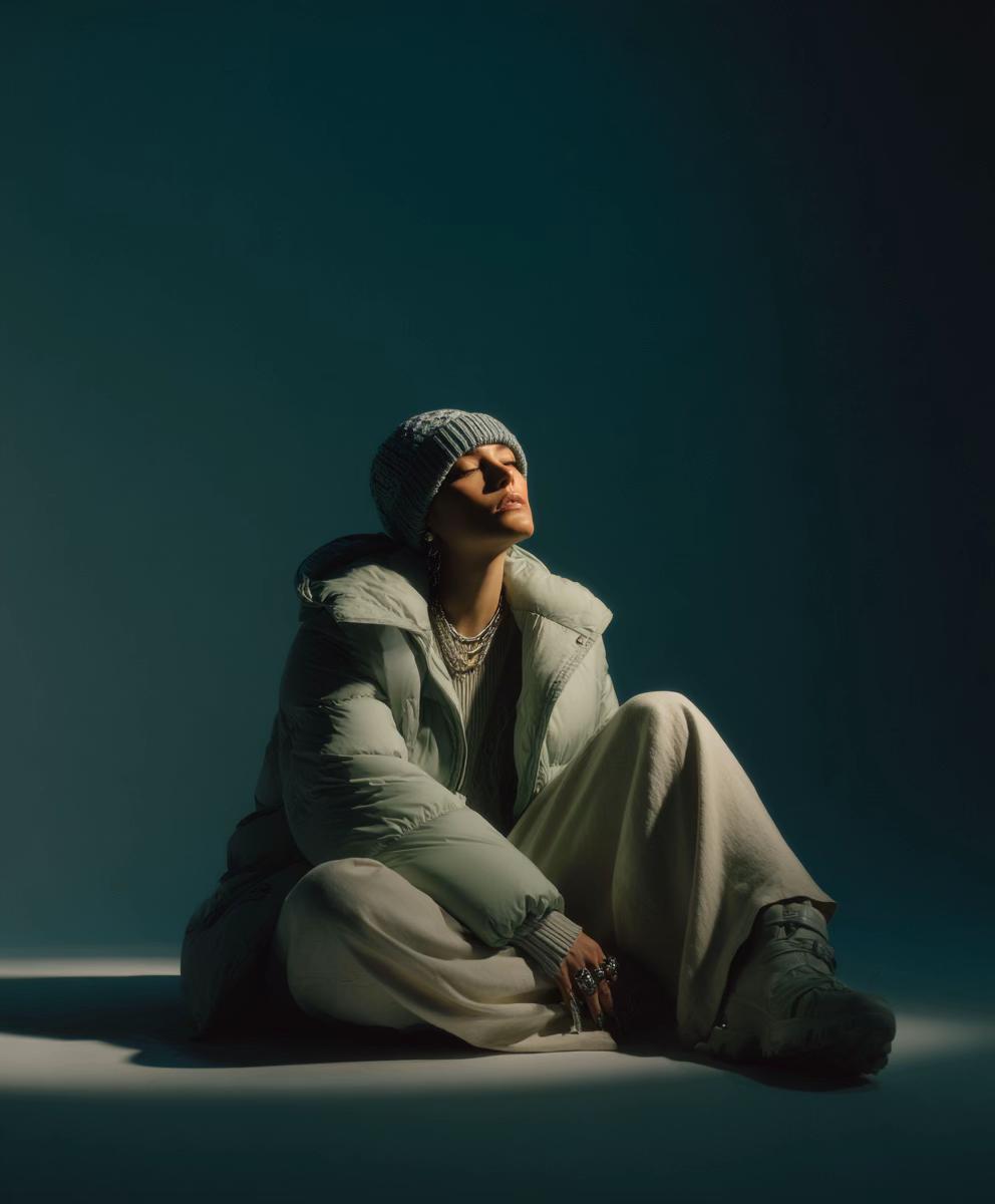 Mint Winter Editorial — Cinematic Stillness example 1