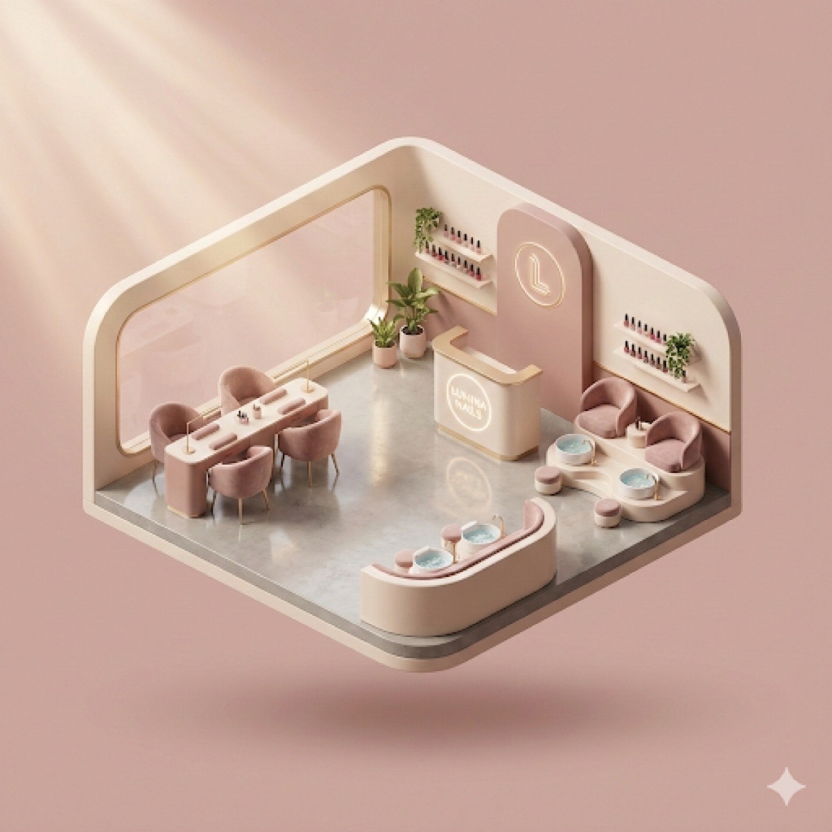 Hyper-Real 3D Isometric Element Prompt example 1