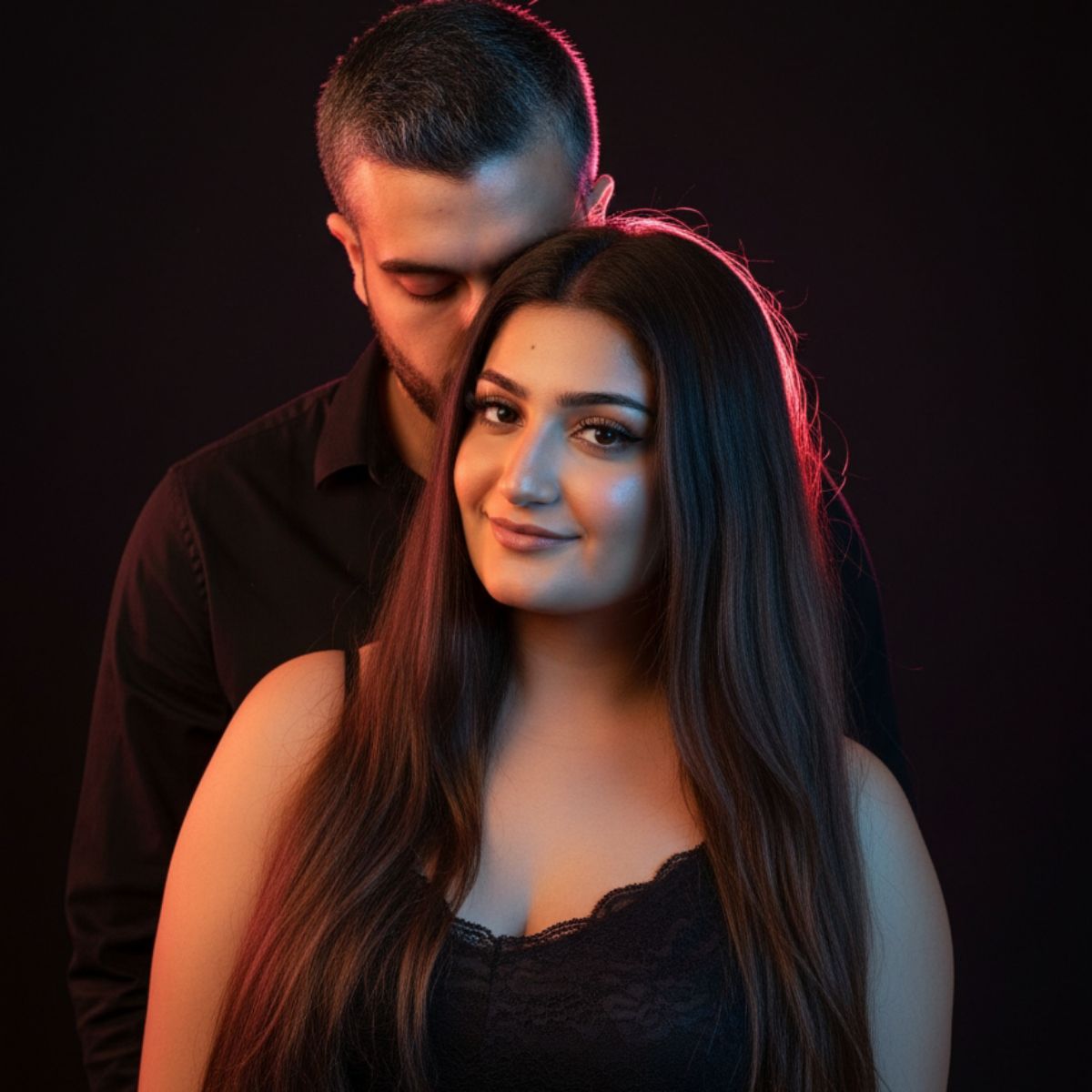 Trendy Gemini AI couple photoshoot example 1
