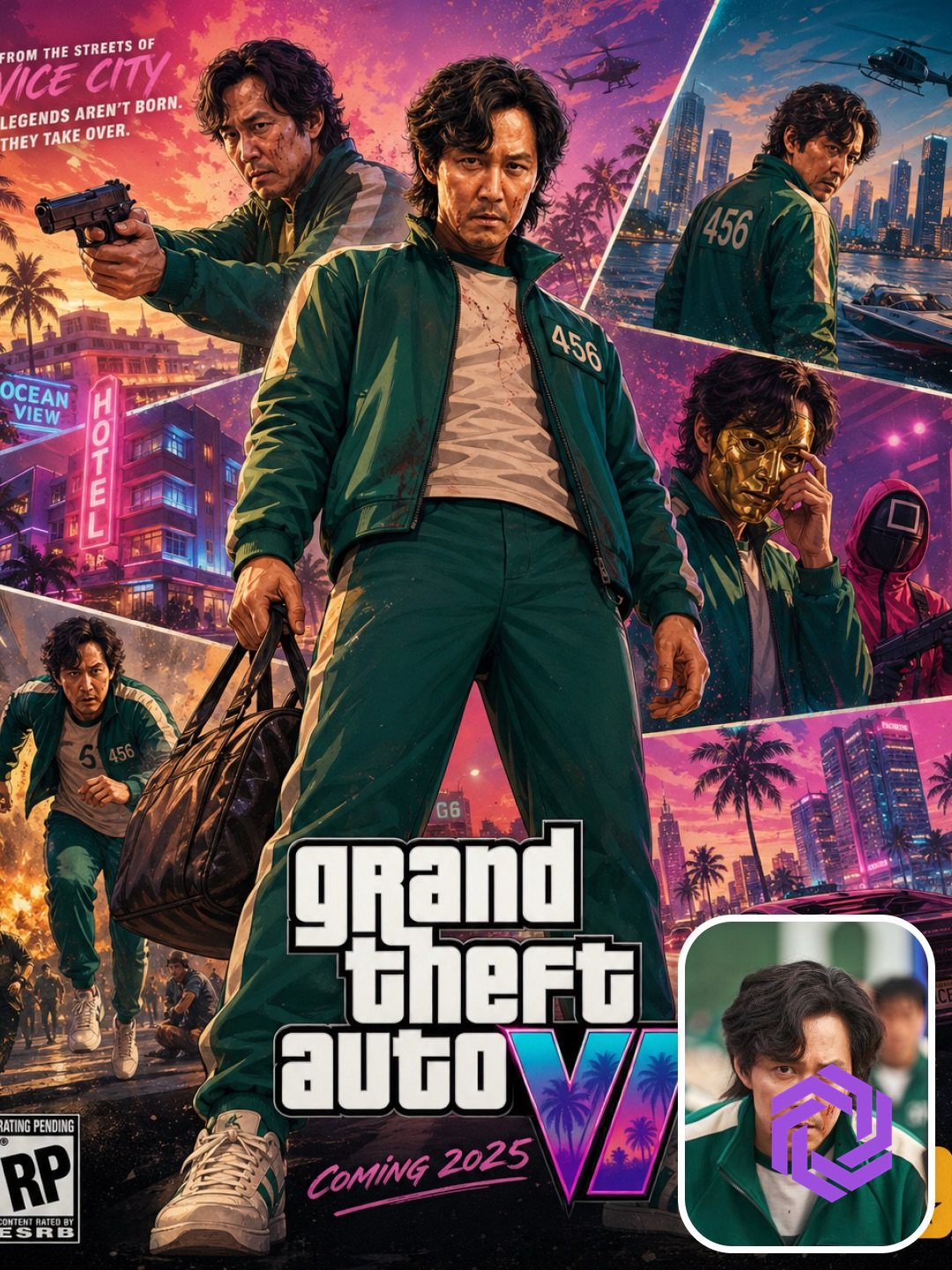GTA VI Vice City Poster — Cinematic Cover Art example 6