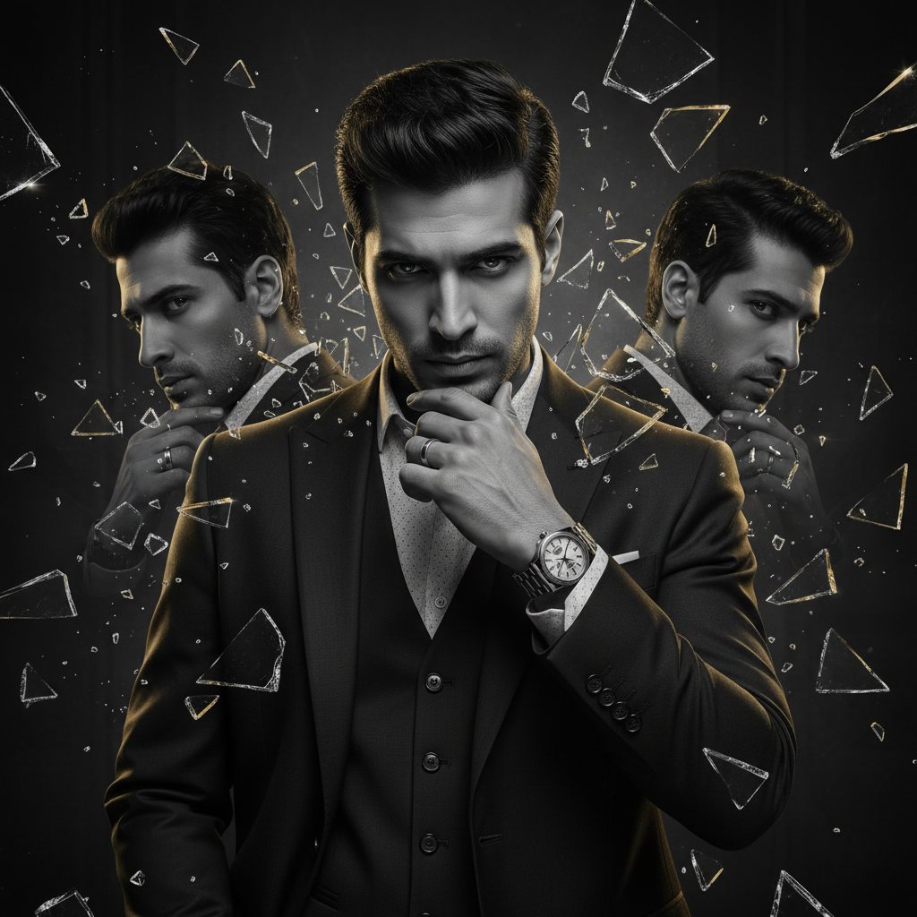 Shattered Glass Cinematic Portrait example 1