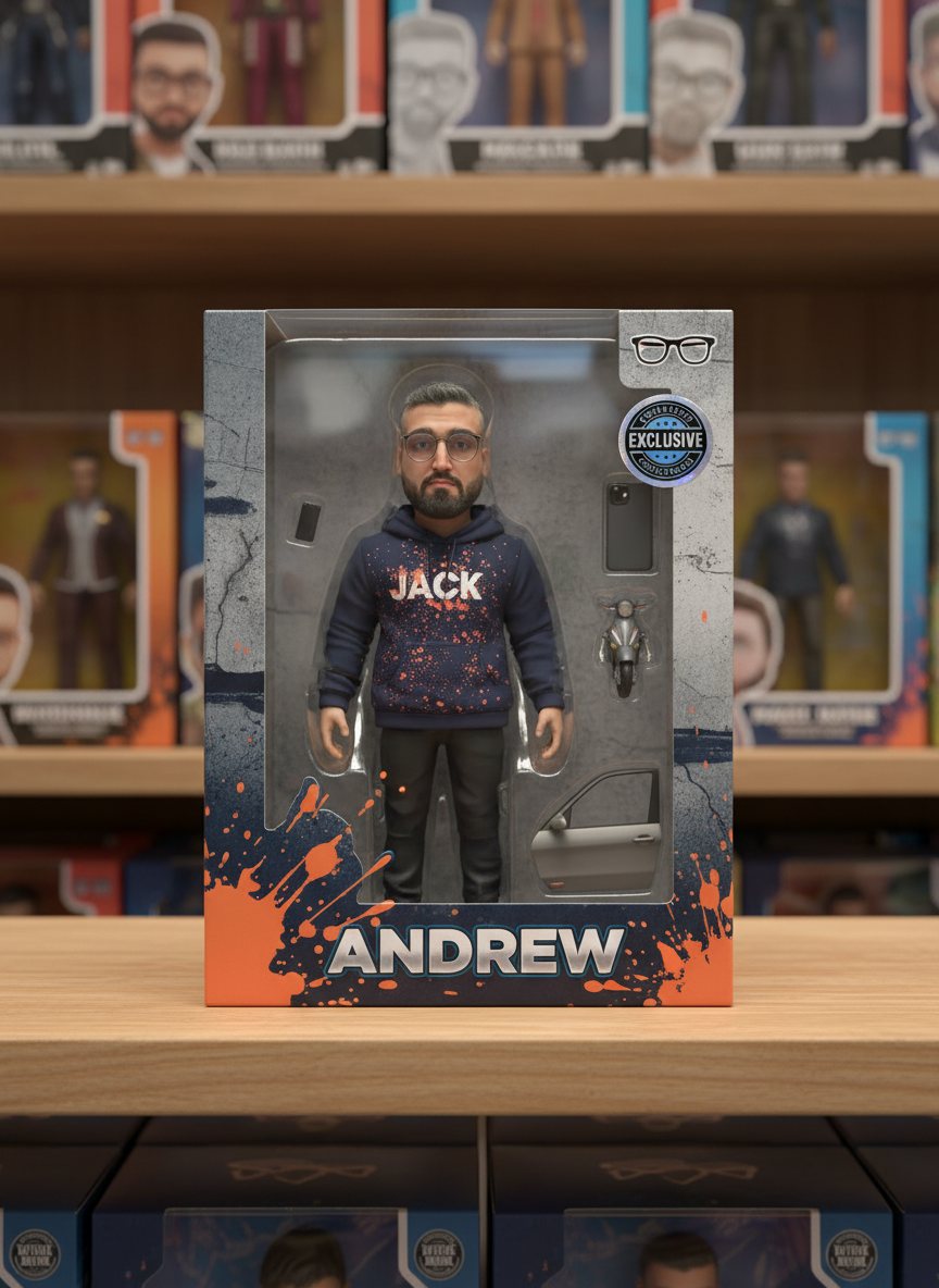 Collectible Toy Figure Box — Your Photo example 1