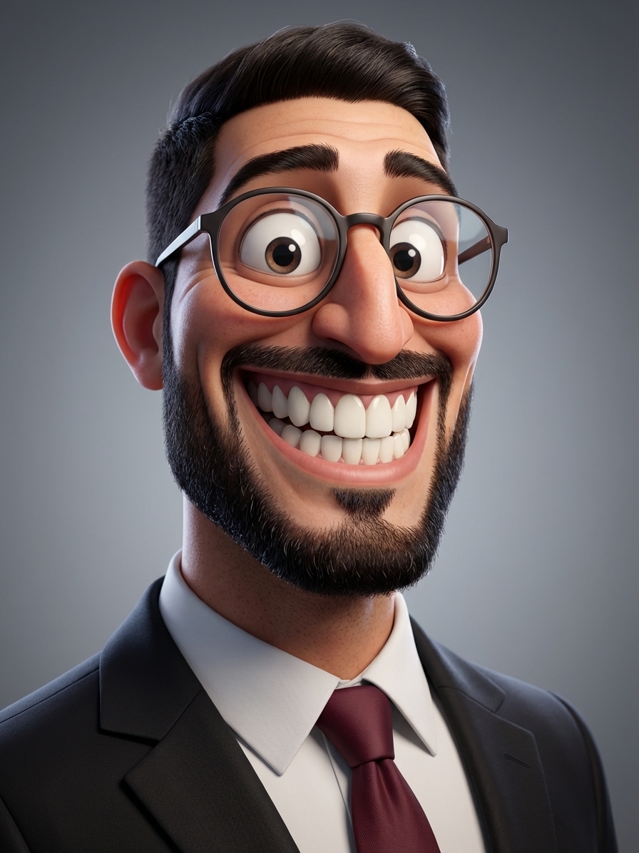 3D Cartoon Character — DreamWorks/Pixar Style example 1