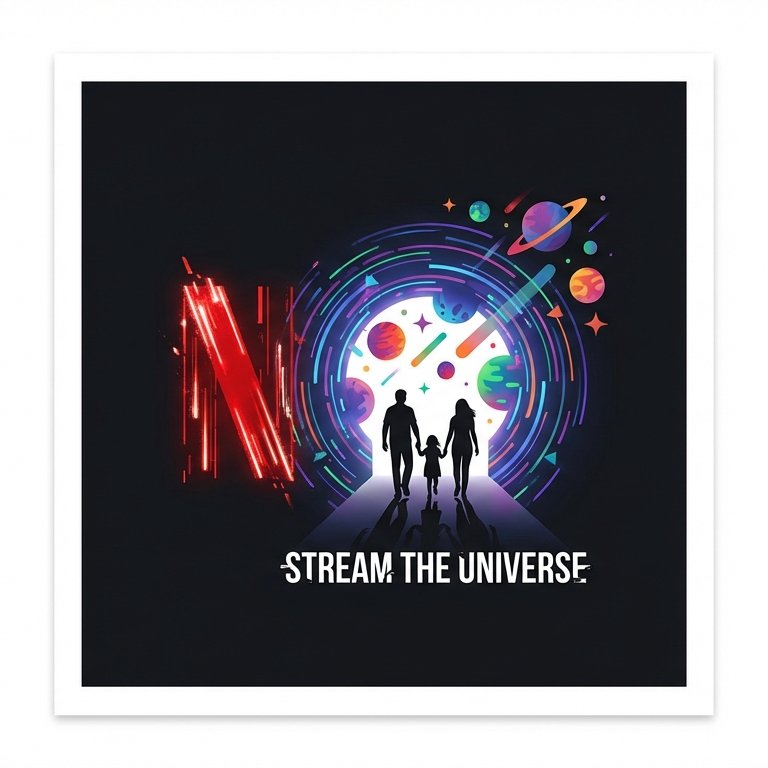 Streaming Brand Ad — Holographic Logo Portal Video Prompt for [BRAND] example 1