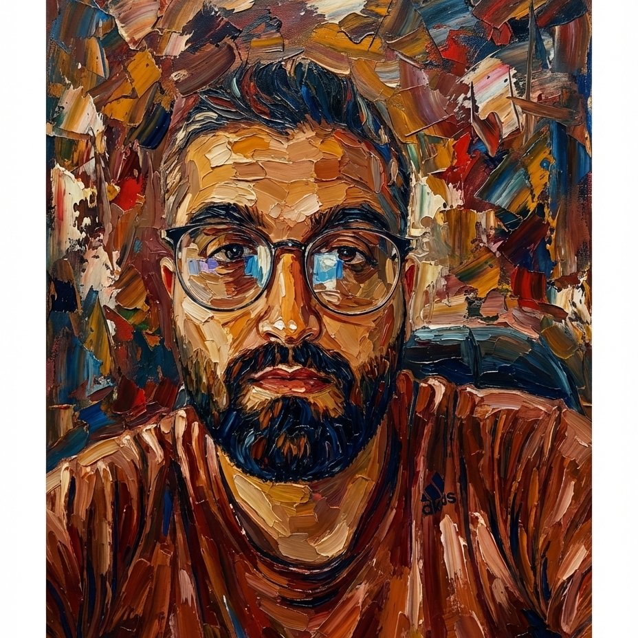 Palette-Knife Impasto Oil Painting from Your Photo example 2