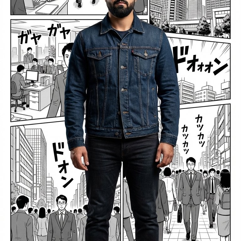 Hyper-Realistic You in a Manga Comic World example 3