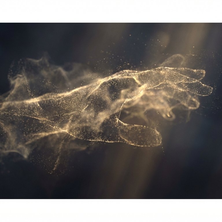 Last Life — Cinematic Dust Portrait, Dreamlike Moody Abstract Art example 3