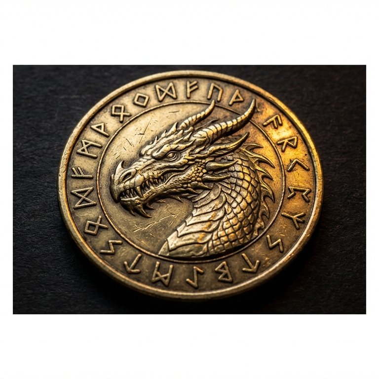 Metallic Character Coin — Realistic Engraved Portrait for [CHARACTER] example 5