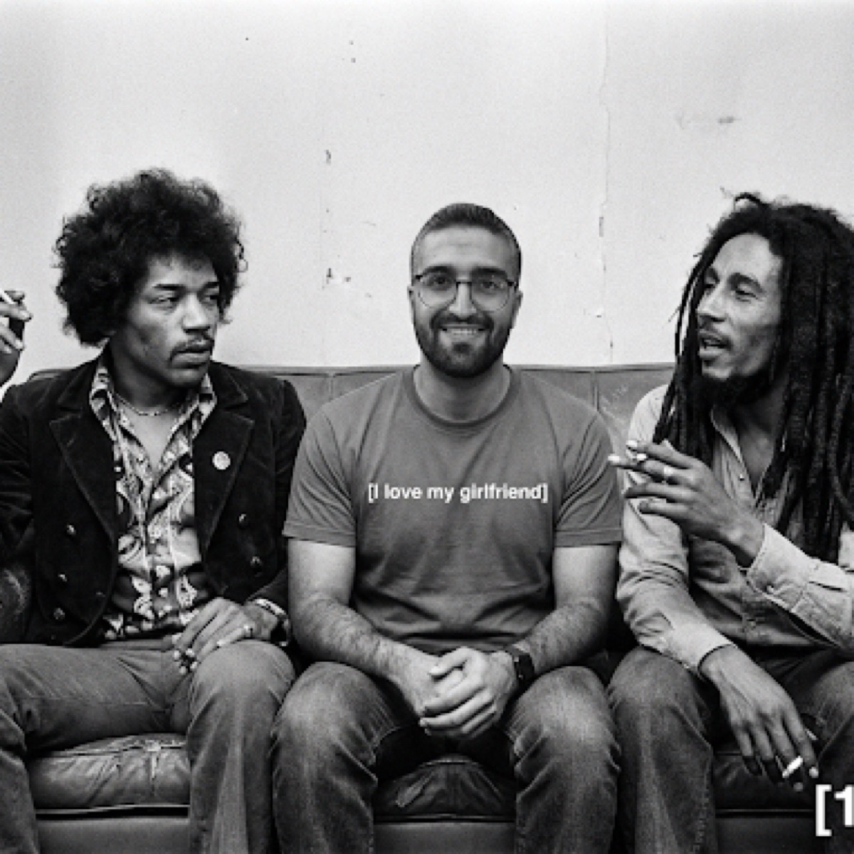 Hendrix & Marley Vintage Trio Render Prompt example 1