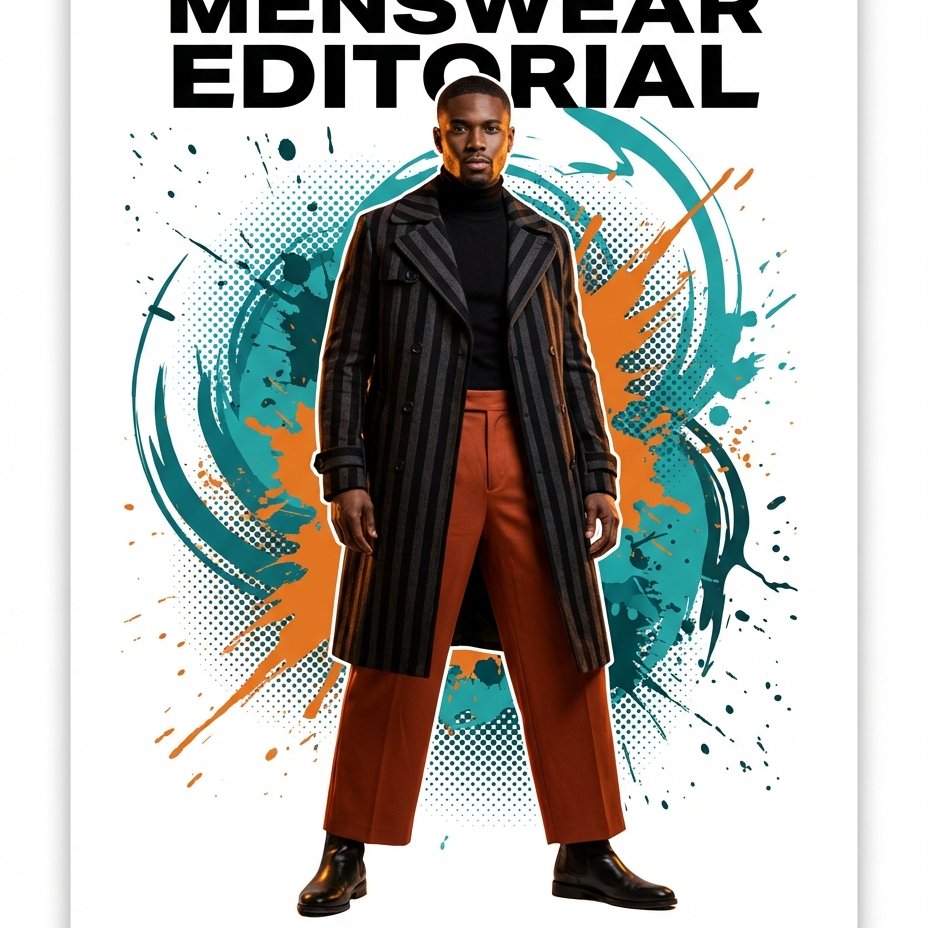 Streetwear Fashion Editorial Poster with Your Name example 2