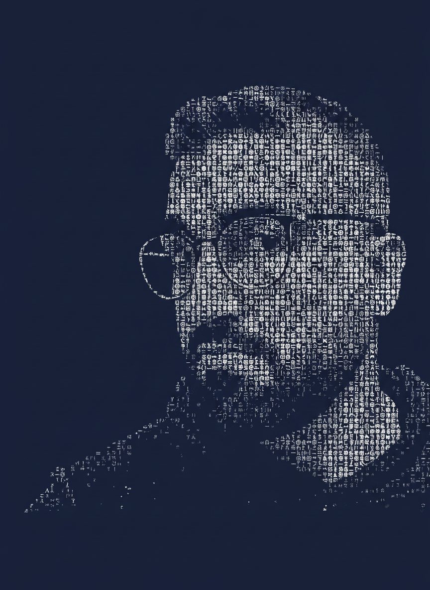 ASCII Typography Portrait example 1