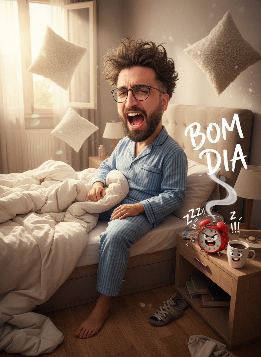Just Woke Up Morning Caricature — Steam Greeting example 1