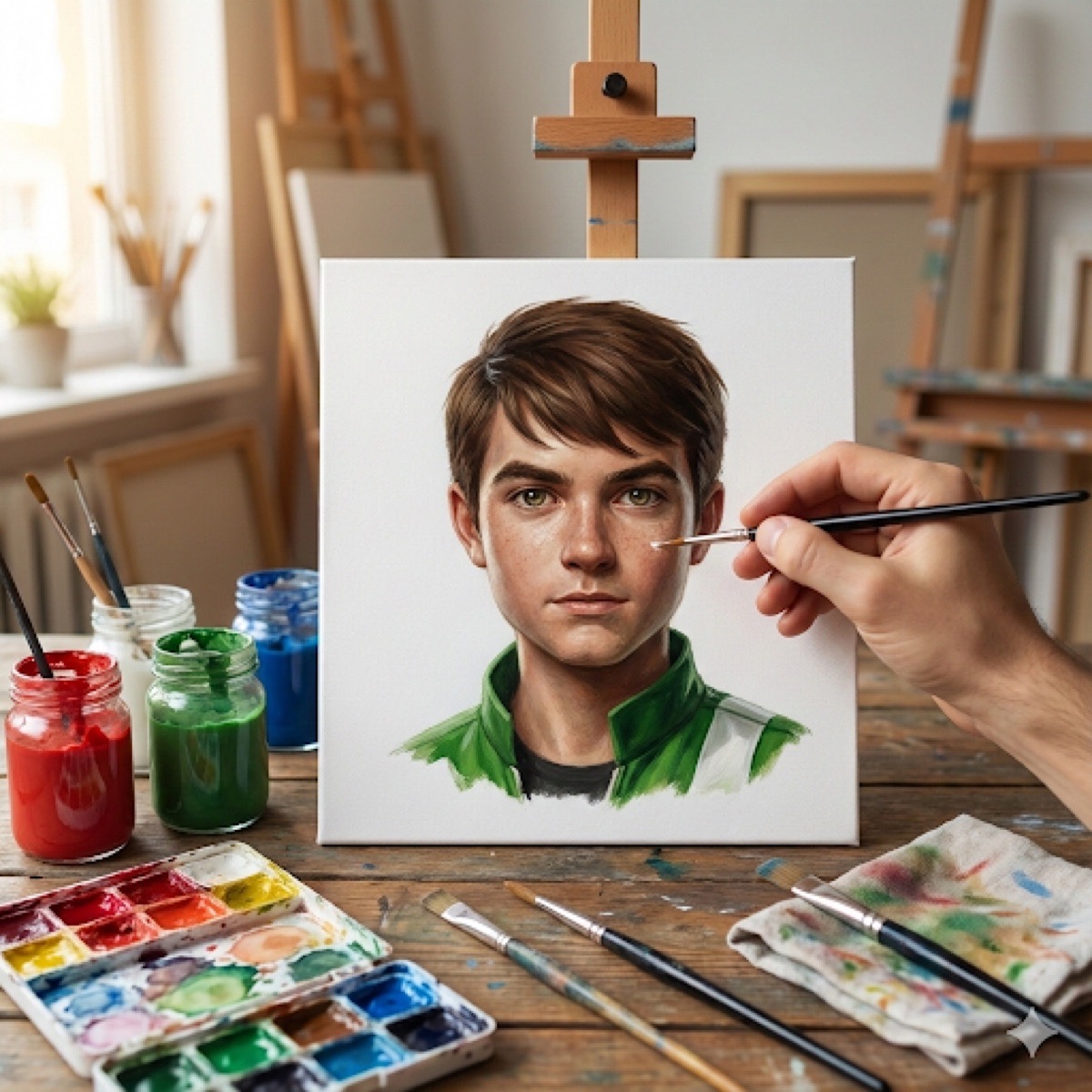 Realistic Portrait Painting Prompt example 1