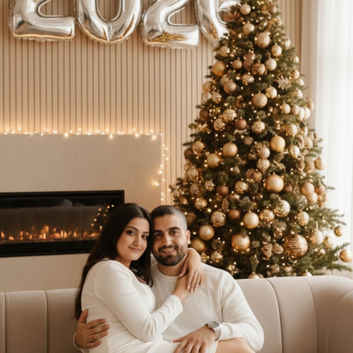 Gemini AI new year photo generator for couples example 1
