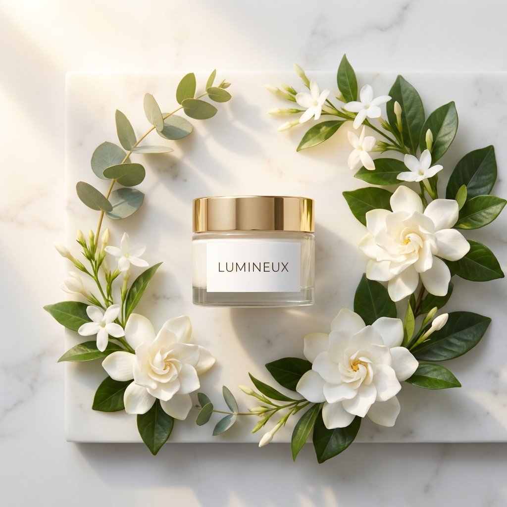 Luxury Product Flat Lay — High-End Editorial Top-Down Photo example 2