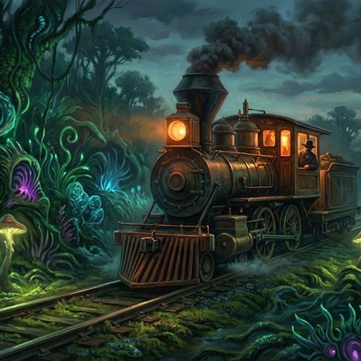 Train going through the Living Jungle example 2