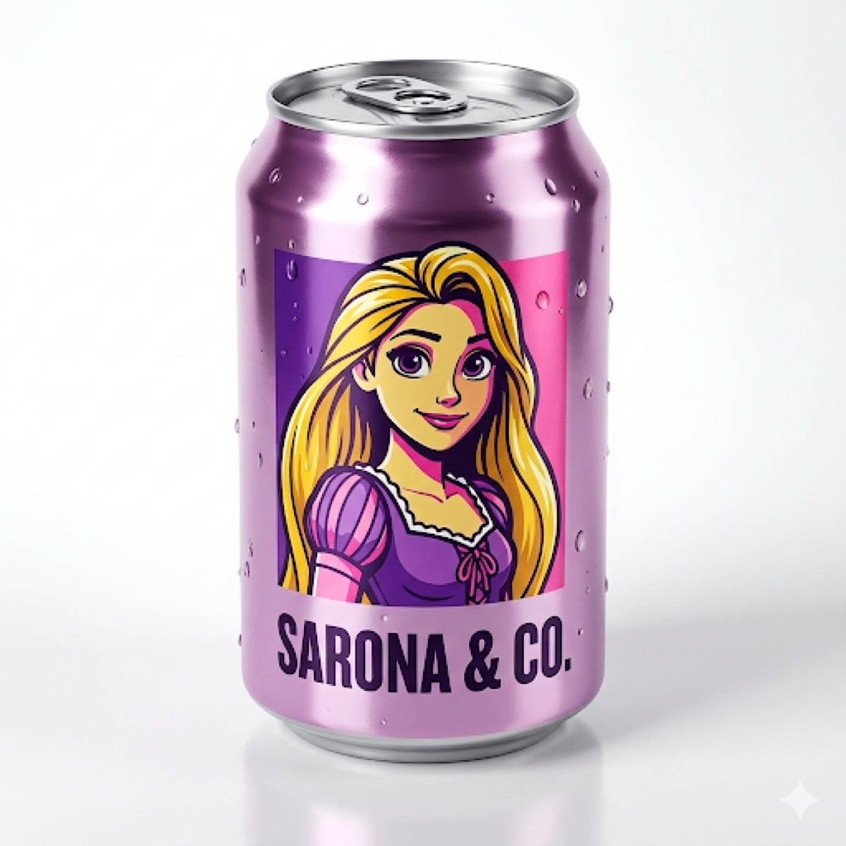 Character-Branded Soda Can Prompt example 1