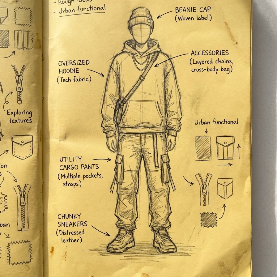Sketchbook Character Outfit Concept Art example 3