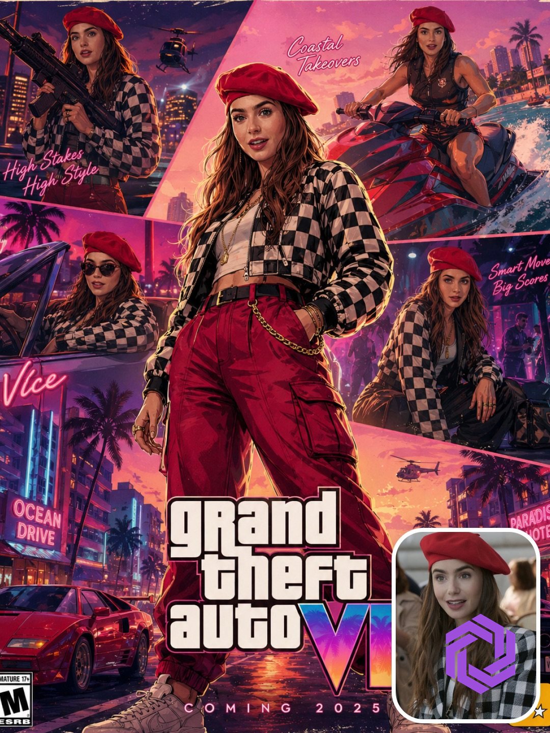 GTA VI Vice City Poster — Cinematic Cover Art example 5