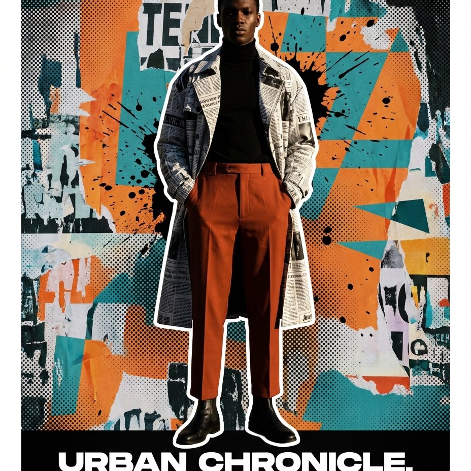 Streetwear Fashion Editorial Poster with Your Name example 3