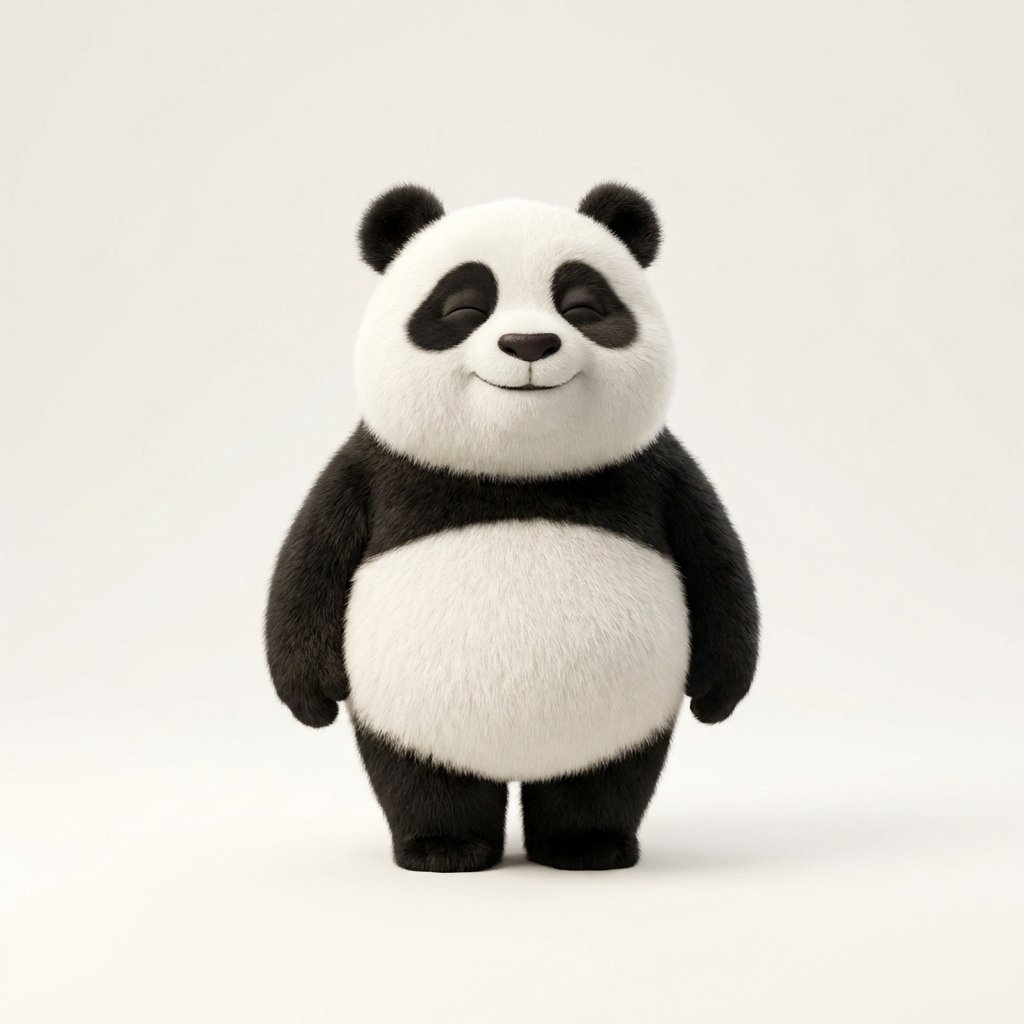 Fluffy Pixar Cartoon Animal — Cute 3D Character for [ANIMAL] example 2