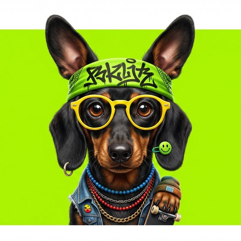 Urban Streetwear Animal— Bold Fashion Character Art example 1