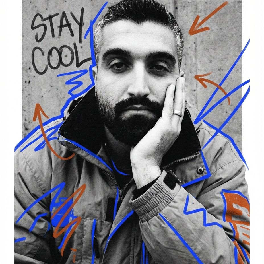 Stay Cool — Zine Fashion Poster from Your Selfie example 2
