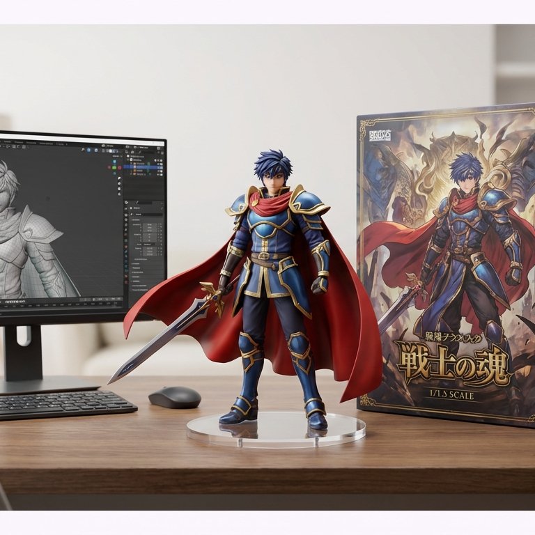Custom Collectible Figure — Realistic 3D Scale Model with Packaging Design example 1