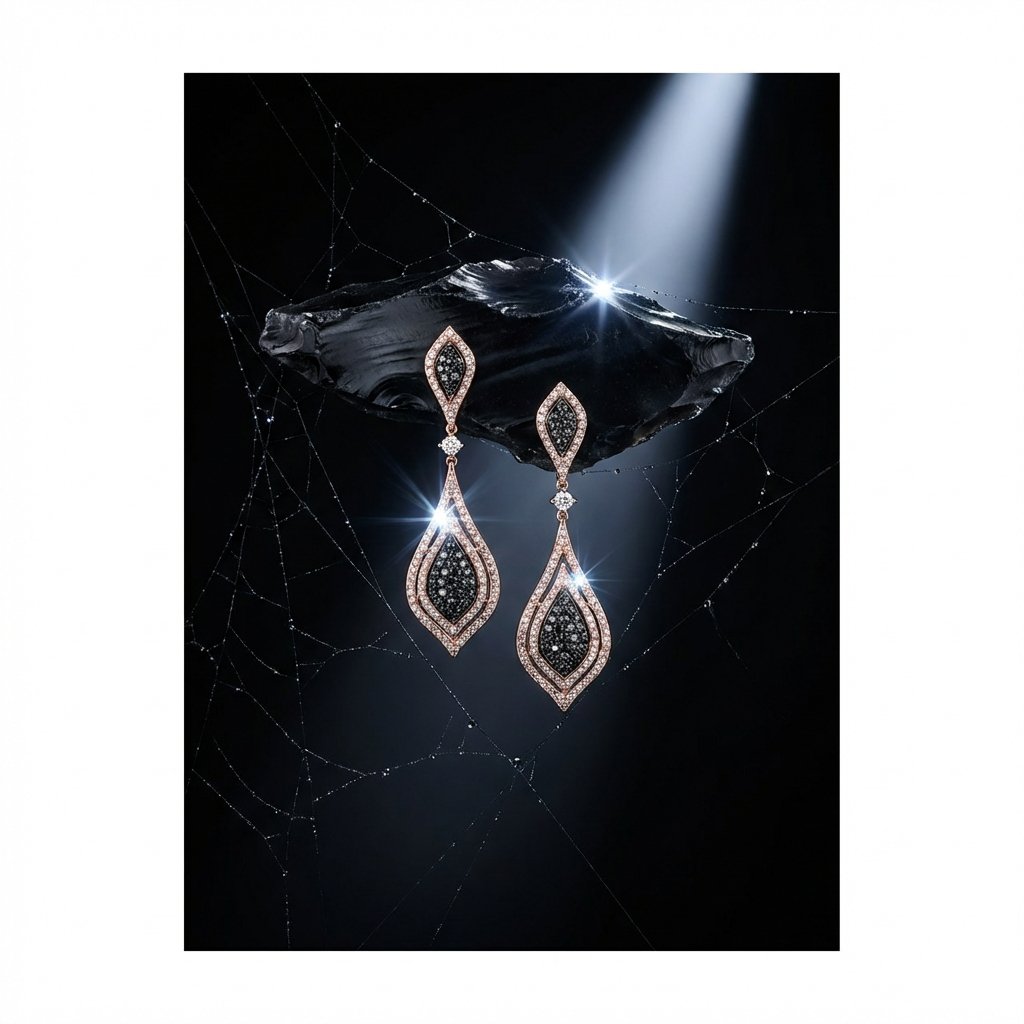 Dark Essence — Gothic Jewelry Campaign with Spiders & Diamonds example 3