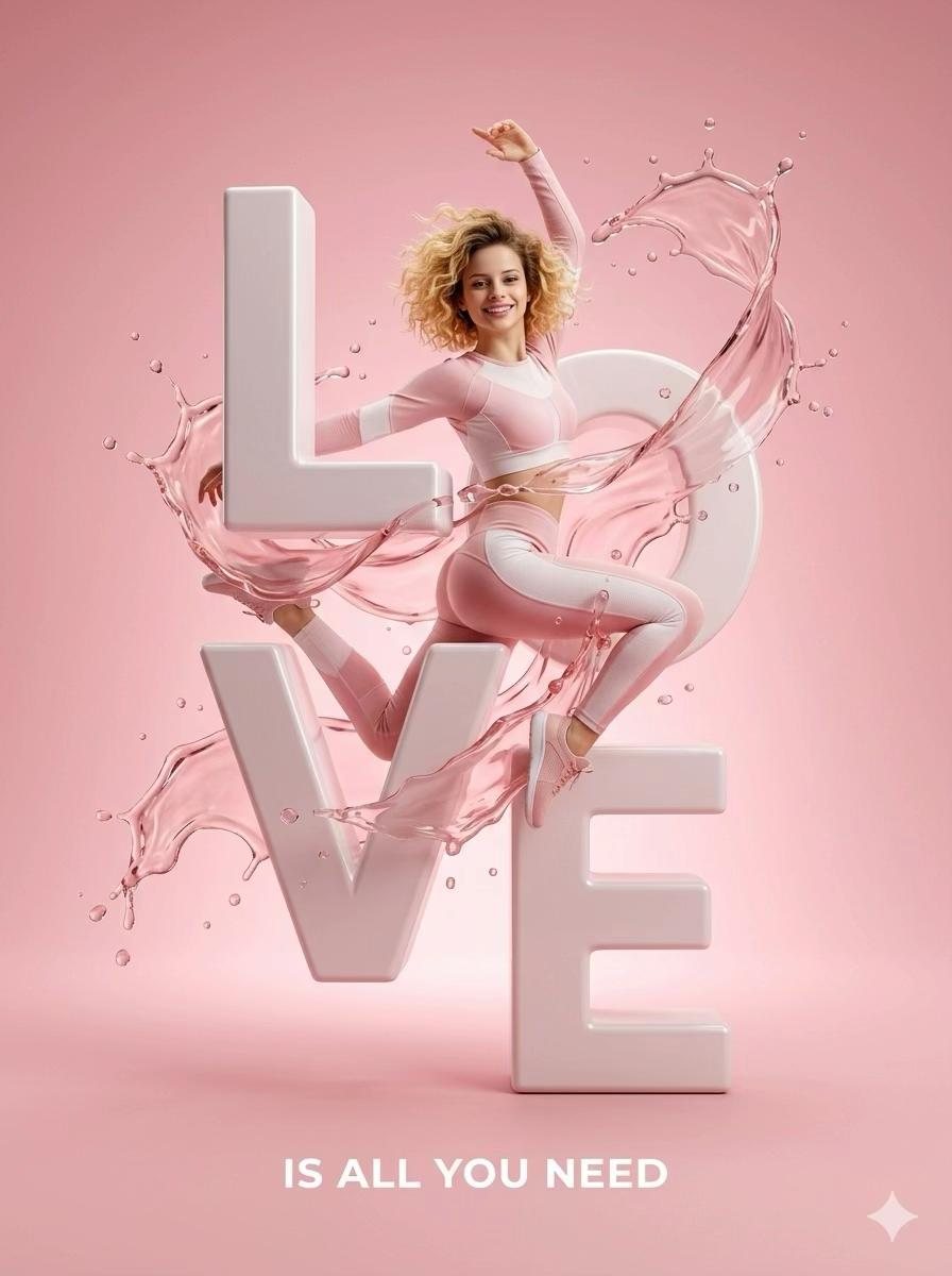 Bold Word × Body — Fashion Sports Poster example 2