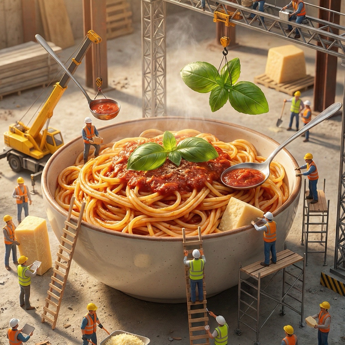 Construction-Site Dish Image Generator example 1