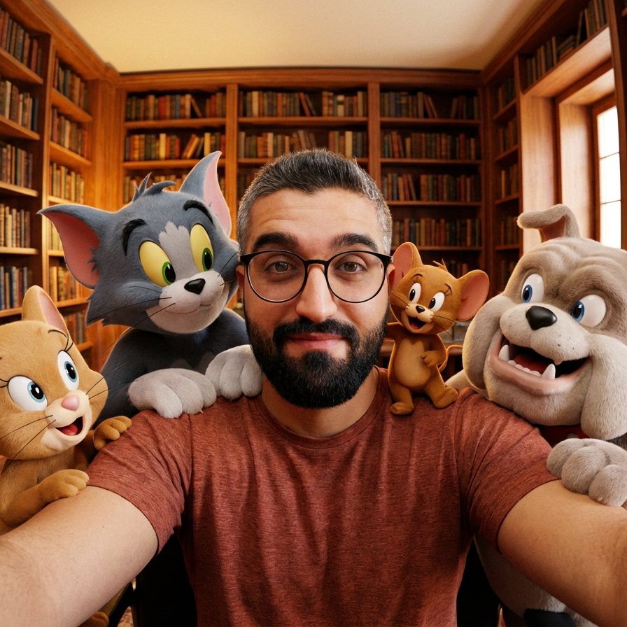 Selfie with Tom & Jerry — 3D Octane Render Chaos Group Photo example 1