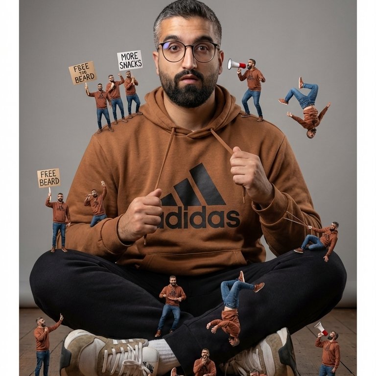 Surreal Mini-Me Chaos Portrait from Your Selfie example 2