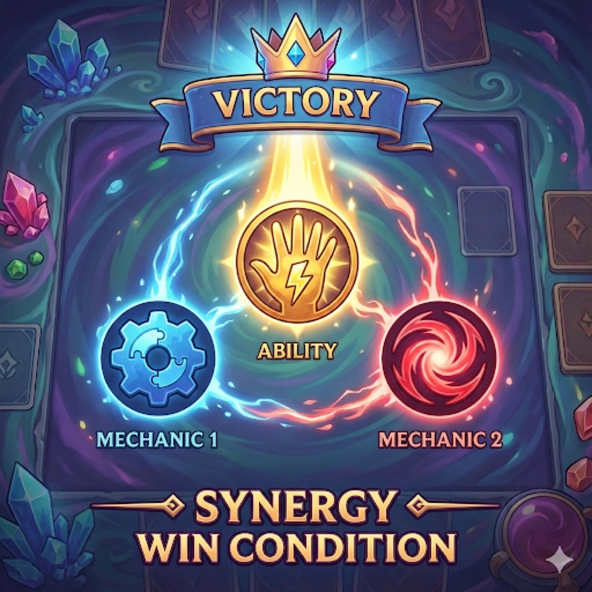 Magic: Puzzle Quest – Synergy Win-Condition Builder example 1