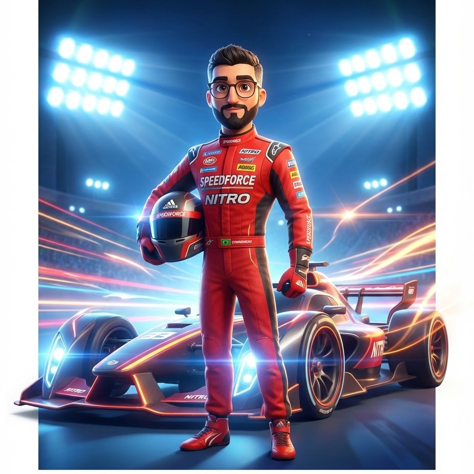 DreamWorks Racing Champion Animation from Your Selfie example 2